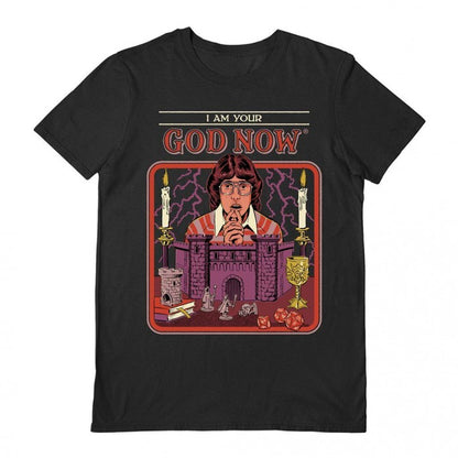 Front - Steven Rhodes Unisex Adult I Am Your God Now T-Shirt