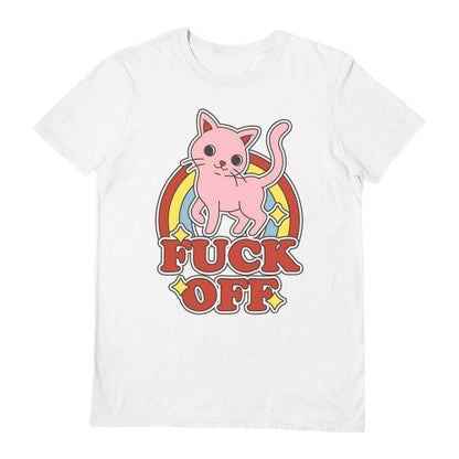 Front - Thiago Correa Unisex Adult Threadless Fuck Off T-Shirt