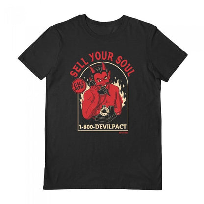 Front - DinoMike Unisex Adult Sell Your Soul T-Shirt