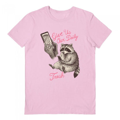 Front - Hillary White Unisex Adult Give Us Our Daily Trash T-Shirt
