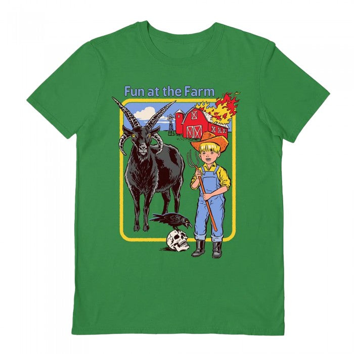 Front - Steven Rhodes Unisex Adult Fun At The Farm T-Shirt