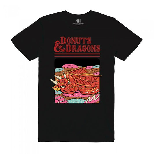 Front - Vincent Trinidad Mens Donuts And Dragons T-Shirt