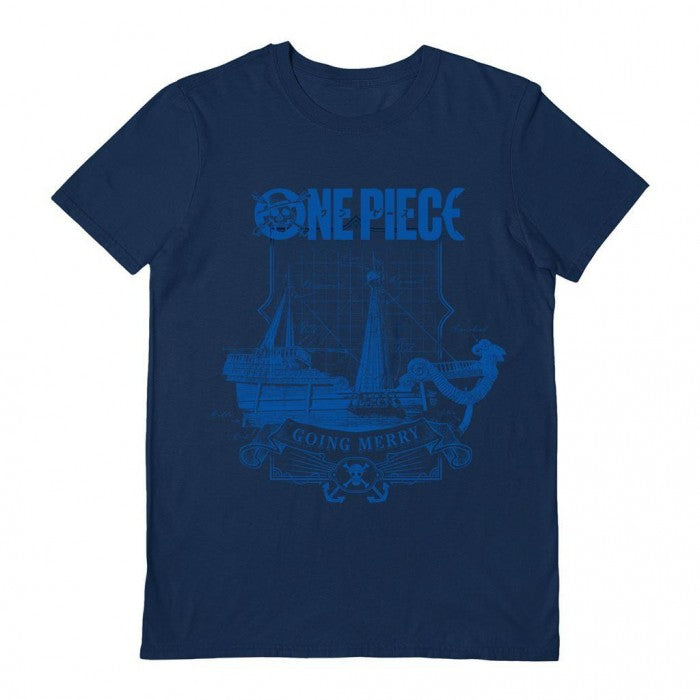 Front - One Piece Unisex Adult Live Action Logo T-Shirt