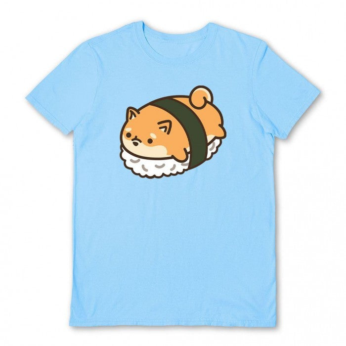 Front - JC Lovely Unisex Adult Sushi Shiba T-Shirt