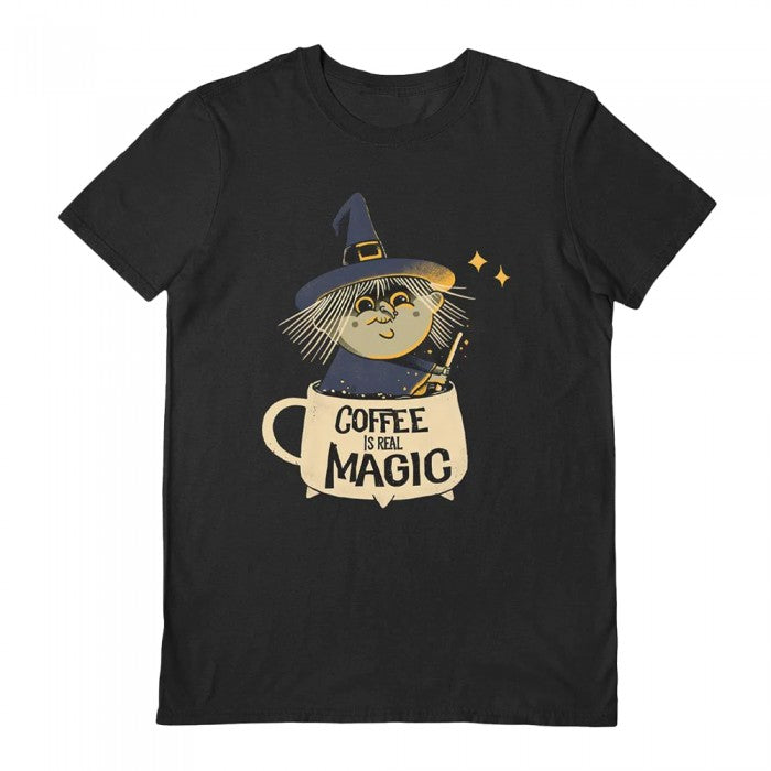 Front - Pepe Rodriguez Unisex Adult Coffee Is Real Magic T-Shirt