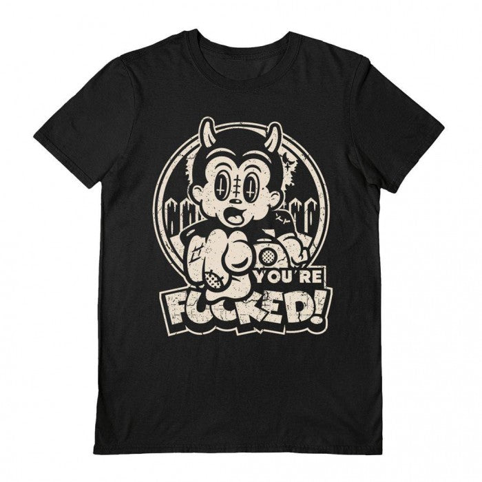 Front - Laserblazt Unisex Adult You´re Fucked T-Shirt