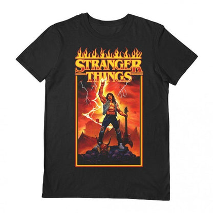 Front - Stranger Things Unisex Adult Metal Eddie T-Shirt