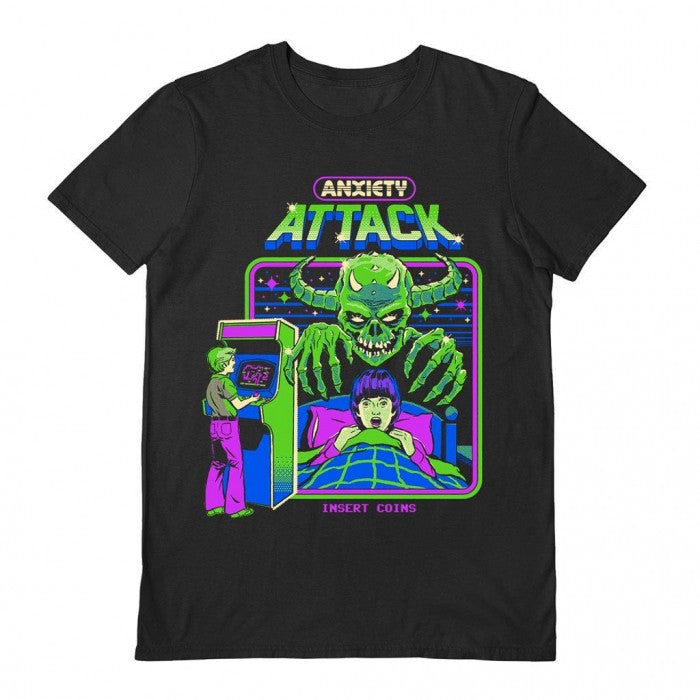 Front - Steven Rhodes Unisex Adult Anxiety Attack T-Shirt