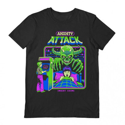 Front - Steven Rhodes Unisex Adult Anxiety Attack T-Shirt