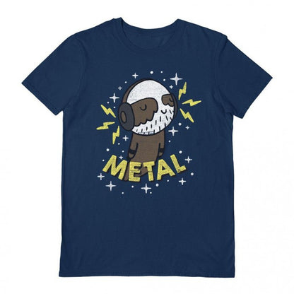 Front - Beanepod Unisex Adult Metal Is My Co-Pilot T-Shirt