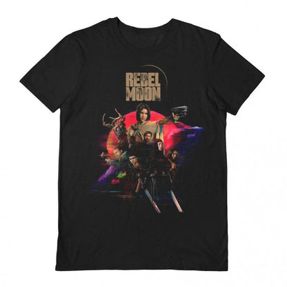 Front - Rebel Moon Unisex Adult Montage T-Shirt
