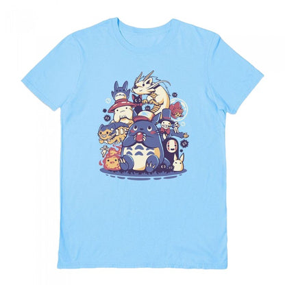 Front - Ilustrata Unisex Adult Creatures Spirits And Friends T-Shirt