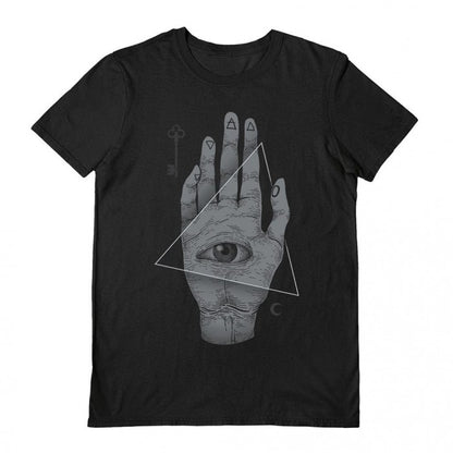 Front - Deniart Unisex Adult Witch Hand T-Shirt