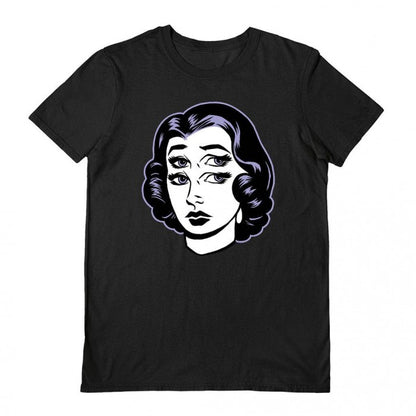 Front - Craig Horky Unisex Adult 4 Eyed Girl T-Shirt