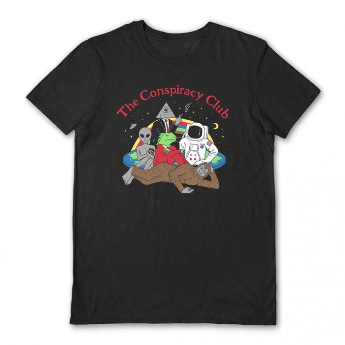 Front - Gamma Ray Unisex Adult The Conspiracy Club T-Shirt