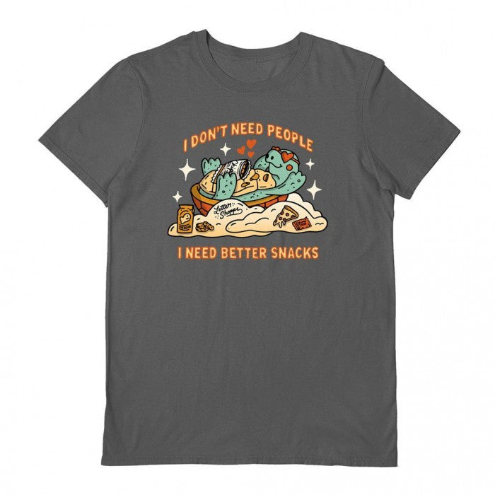 Front - Letter Shoppe Unisex Adult I Need Better Snacks T-Shirt