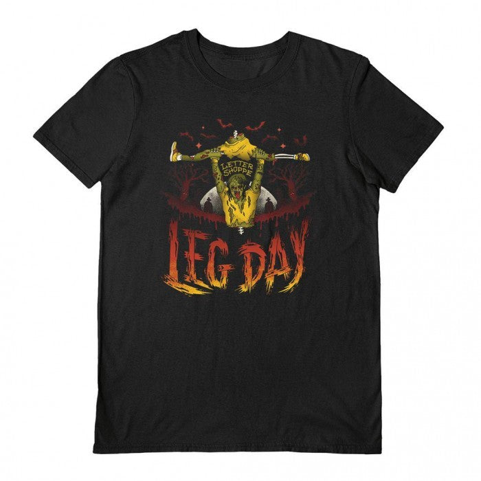 Front - Letter Shoppe Unisex Adult Zombie Leg Day T-Shirt