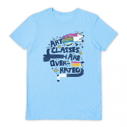 Front - Beanepod Unisex Adult Art Class Schmart Class T-Shirt