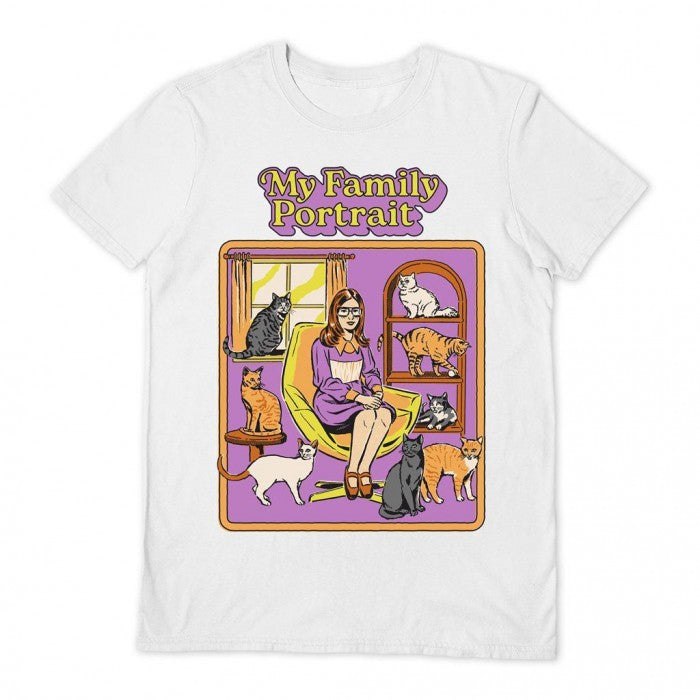 Front - Steven Rhodes Unisex Adult My Family Portrait T-Shirt