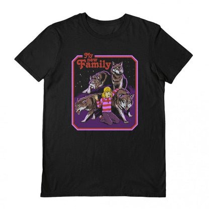 Front - Steven Rhodes Unisex Adult My New Family T-Shirt