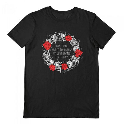 Front - Darker Days Unisex Adult Living For Today T-Shirt