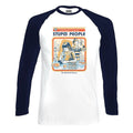 Front - Steven Rhodes Unisex Adult Lets Find A Cure For Stupid People Baseball T-Shirt