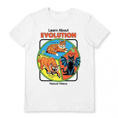 Front - Steven Rhodes Unisex Adult Learn About Evolution T-Shirt