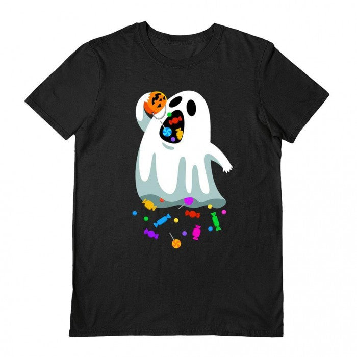 Front - Benjimoji Unisex Adult Hungry Ghost Ghost T-Shirt