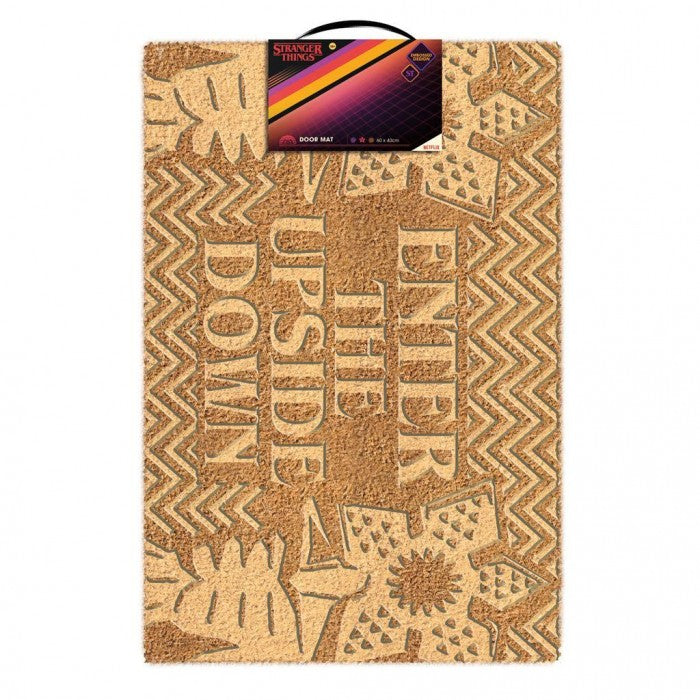 Front - Stranger Things Enter The Upside Down Embossed Door Mat