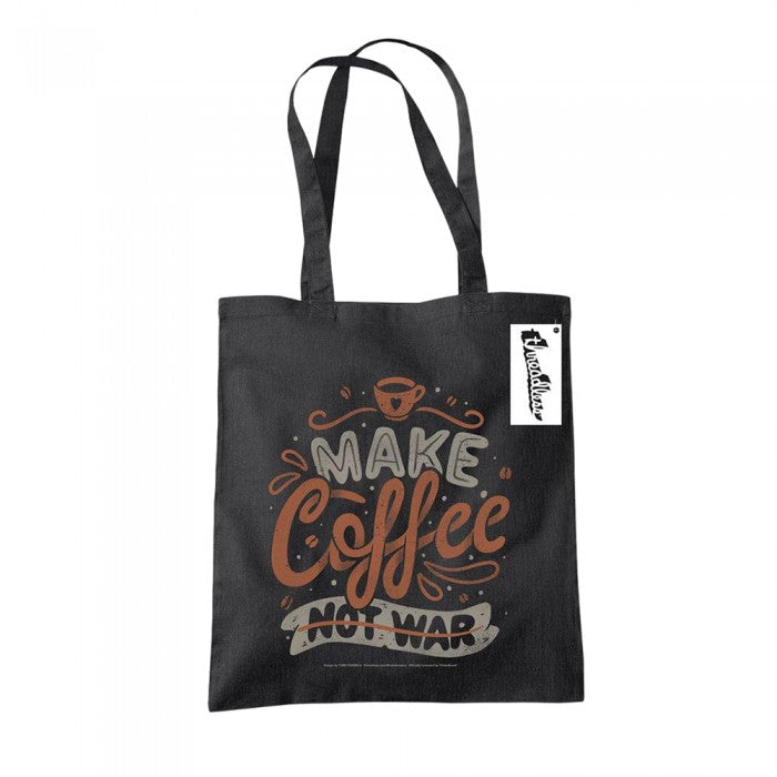 Front - Tobe Fonseca Make Coffee Not War Tote Bag