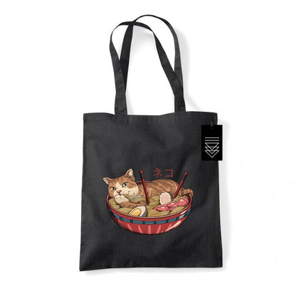 Front - Vincent Trinidad Neko Ramen Bowl Tote Bag