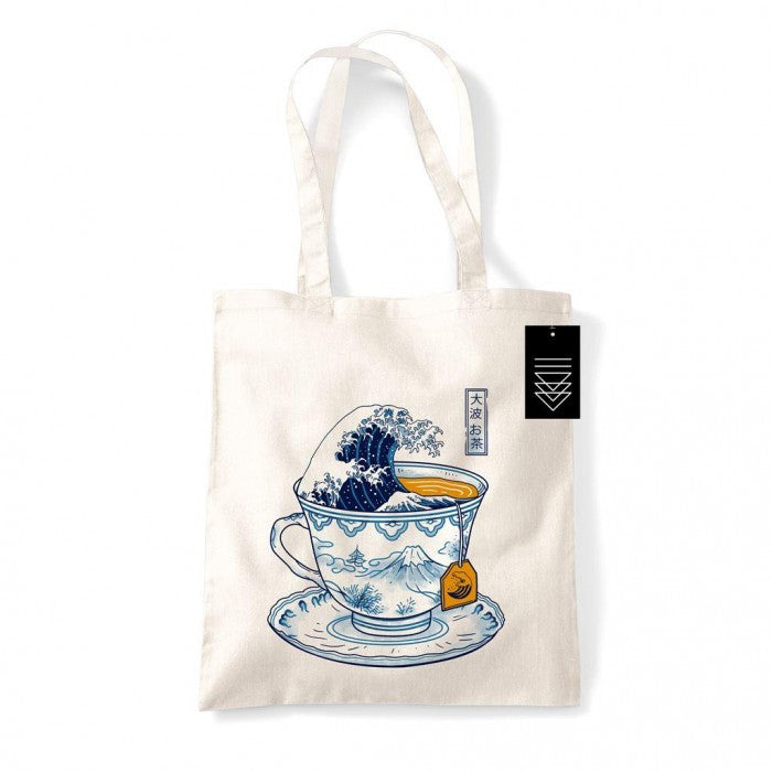 Front - Vincent Trinidad The Great Kanagawa Tea Tote Bag