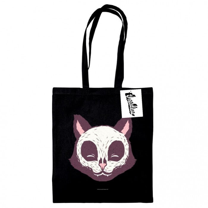 Front - Tobe Fonseca Cat Skull Face Tote Bag