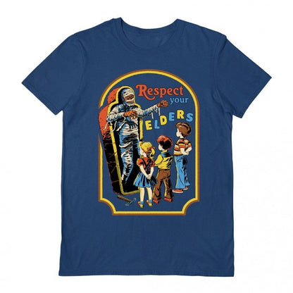 Front - Steven Rhodes Unisex Adult Respect Your Elders T-Shirt