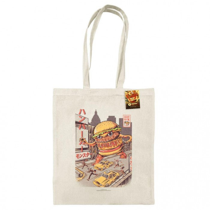 Front - Ilustrata Burgerzilla Tote Bag