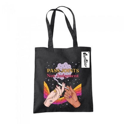 Front - Letter Shoppe Pass Joints Not Judgement Tote Bag