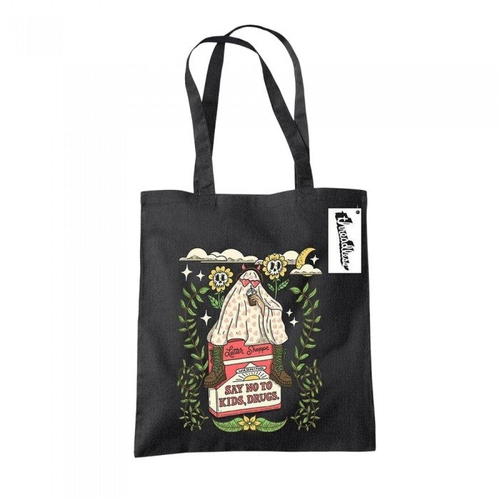 Front - Letter Shoppe Say No To Kids, Drugs Tote Bag