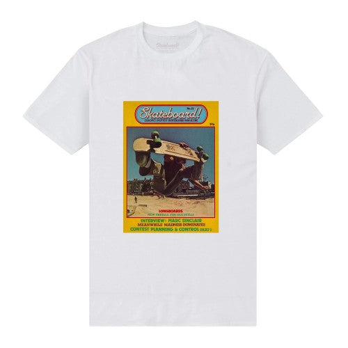 Front - Skateboard! Unisex Adult Magazine T-Shirt