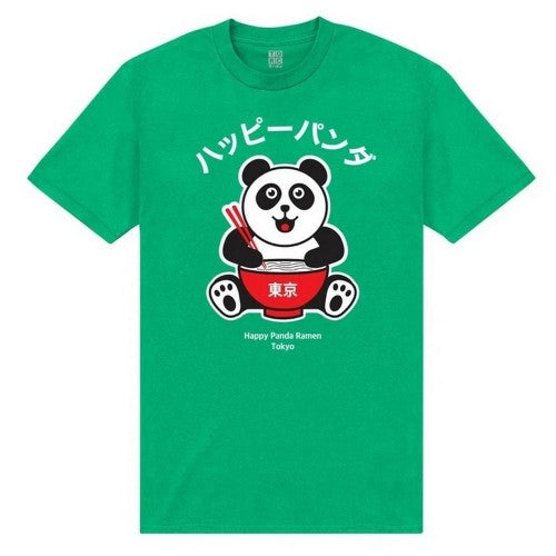 Front - TORC Unisex Adult Happy Panda T-Shirt