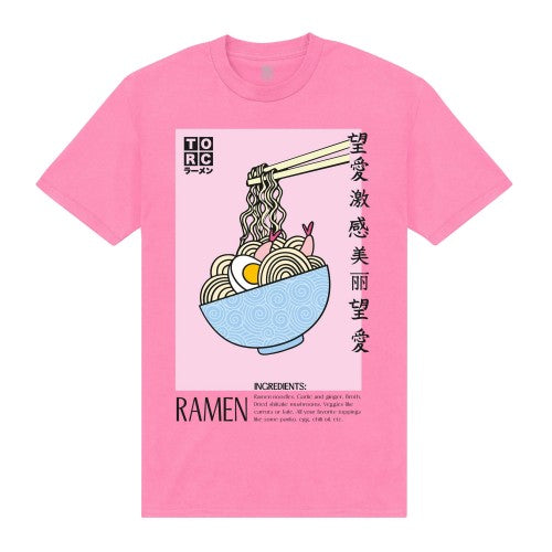 Front - TORC Unisex Adult Ramen Ingredients T-Shirt