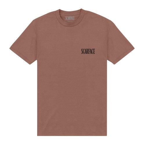 Front - Scarface Unisex Adult Outline T-Shirt