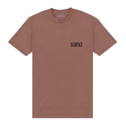 Front - Scarface Unisex Adult Outline T-Shirt