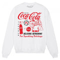 Front - Coca-Cola Unisex Adult Santa Claus Sweatshirt