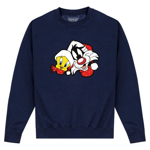 Front - Looney Tunes Unisex Adult Sylvester & Tweety Sweatshirt