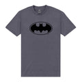 Front - Batman Unisex Adult Monochrome Logo T-Shirt
