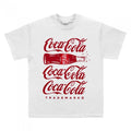 Front - Coca-Cola Unisex Adult Spliced T-Shirt