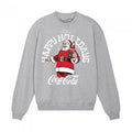 Front - Coca-Cola Unisex Adult Happy Holidays Sweatshirt