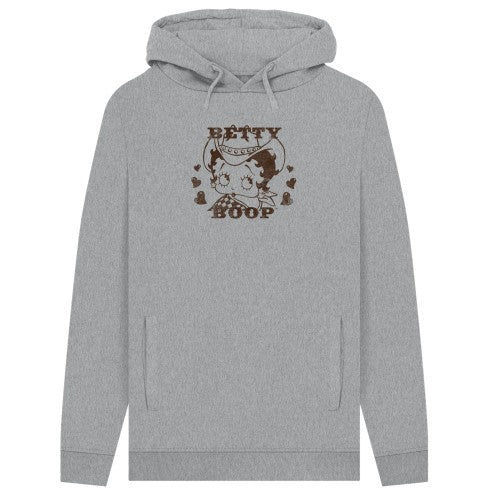 Front - Betty Boop Unisex Adult Cowgirl Hoodie