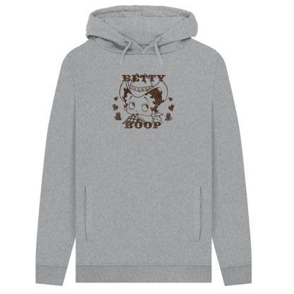 Front - Betty Boop Unisex Adult Cowgirl Hoodie