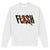 Front - The Flash Unisex Adult Action Pose Sweatshirt